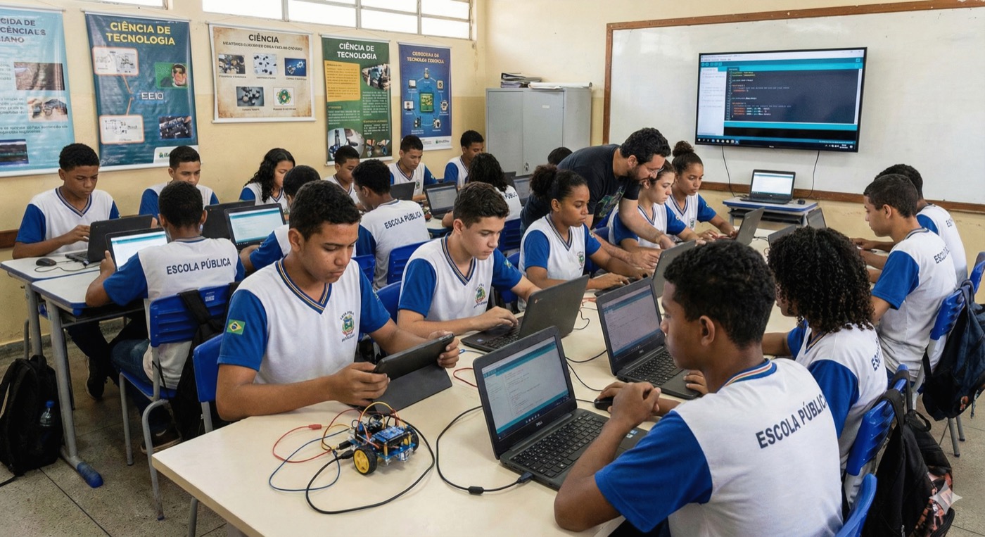Capa: Ensino de Tecnologia na Educação Pública: Como Preparar Nossos Alunos Para o Futuro​